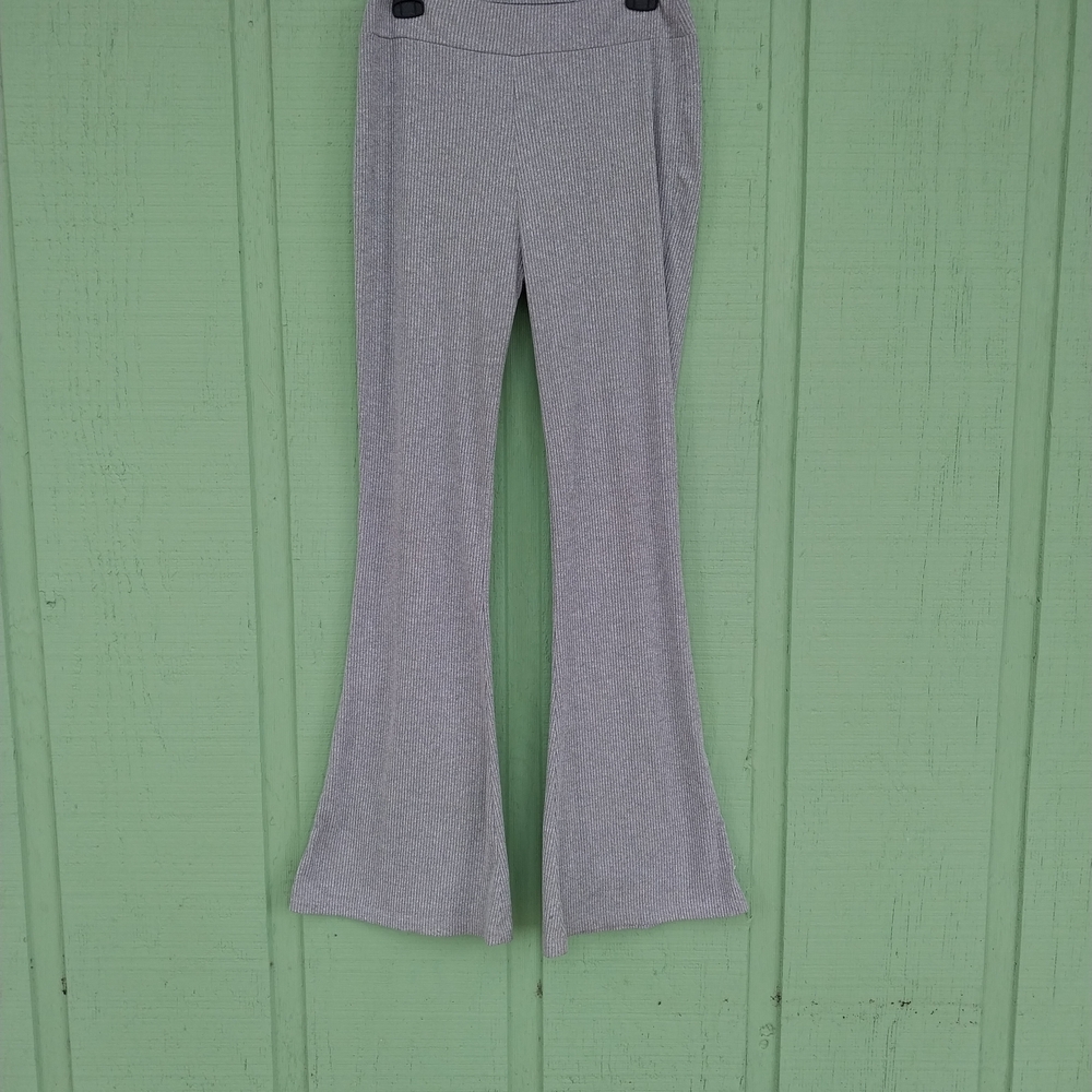 Self Esteem Light Gray Flare Pants